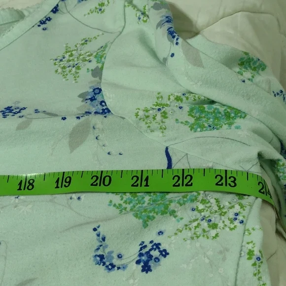 Floral Adonna cutoff pajamas, sz XXL - Picture 8 of 15